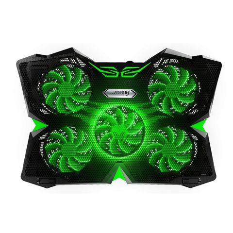 5 Fans Gaming Laptop Cooling Pad for 12"-17" Laptops with LED Li