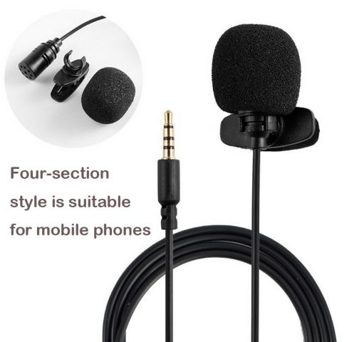 Mini Mic Microphone Hands Free Clip On Microphone Audio Mic For