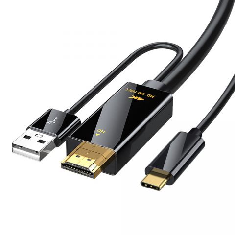 4k 60hz Hdmi-compatible To Type-c Hd Adapter Cable 1.8 Meters Fo