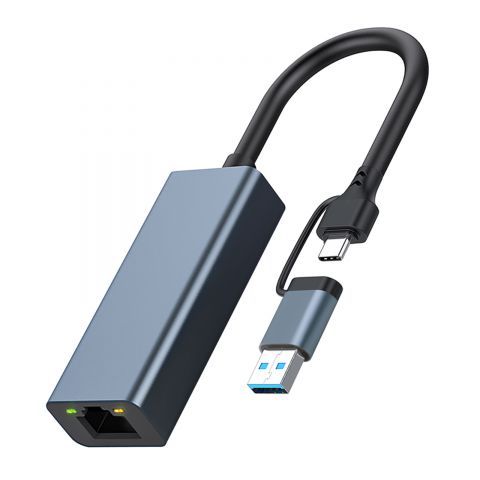 2 In 1 Ethernet Adapter USB To 1000/100Mbps Network Adapter RJ45