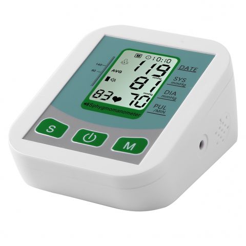Sphygmomanometer Arm Blood Pressure Monitor Bp Heart Rate Measur