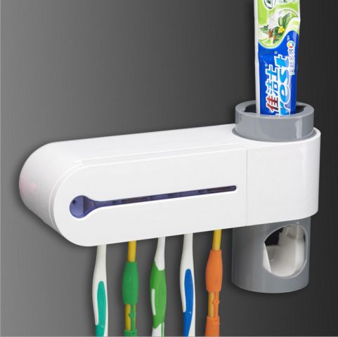 Creative Automatic Toothpaste Dispenser Set Toothbrush Holder St