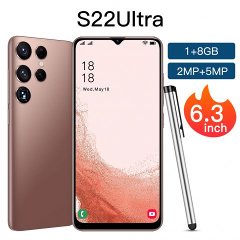 6.3 Inch S22Ultra Smartphones MTK6582 Quad-Core 1GB RAM 8GB ROM